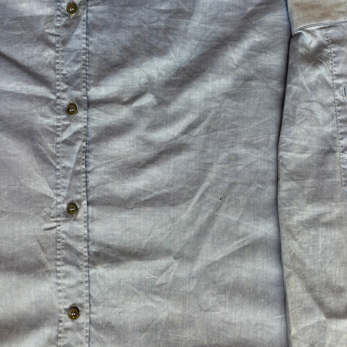 Dolce & Gabbana blue dress shirt tailored "Gold" fit with premium buttons and Italian craftsmanship.